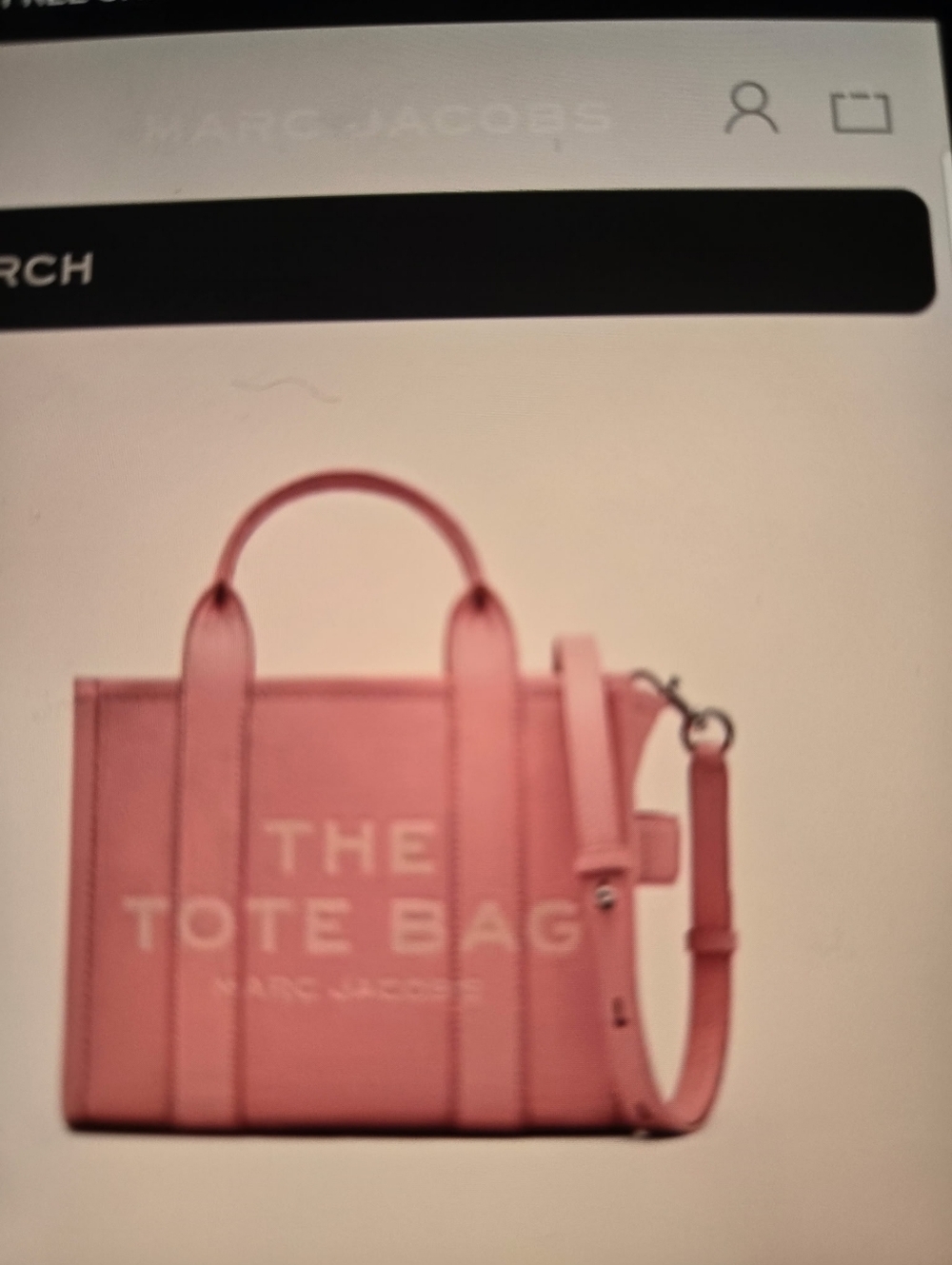 Marc Jacobs Pink Mini 'The Tote Bag' Leather Crossbody Tote - Picture 5 of 6